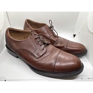 Johnston & Murphy Tabor Cap Toe Lace-Up Oxford 20-1863 Brown Leather Size 14M
